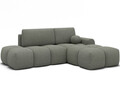 Coltar extensibil dreapta 3 locuri ELTAP, Vittario, 227x170x95 cm, lemn/poliester, verde olive