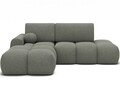 Coltar extensibil stanga 3 locuri ELTAP, Vittario, 227x170x95 cm, lemn/poliester, verde olive