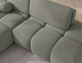 Coltar extensibil stanga 3 locuri ELTAP, Vittario, 227x170x95 cm, lemn/poliester, verde olive