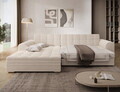 Coltar extensibil stanga 4 locuri ELTAP, Sorento, 296x194x78 cm, lemn/poliester, bej