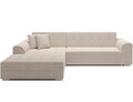 Coltar extensibil stanga 4 locuri ELTAP, Sorento, 296x194x78 cm, lemn/poliester, bej
