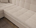 Coltar extensibil stanga 4 locuri ELTAP, Sorento, 296x194x78 cm, lemn/poliester, bej
