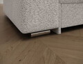 Coltar extensibil dreapta 4 locuri ELTAP, Sorento, 296x194x78 cm, lemn/poliester, alb murdar