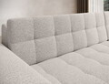 Coltar extensibil dreapta 4 locuri ELTAP, Sorento, 296x194x78 cm, lemn/poliester, alb murdar