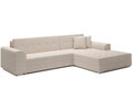 Coltar extensibil dreapta 4 locuri ELTAP, Sorento, 296x194x78 cm, lemn/poliester, bej