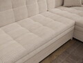 Coltar extensibil dreapta 4 locuri ELTAP, Sorento, 296x194x78 cm, lemn/poliester, bej