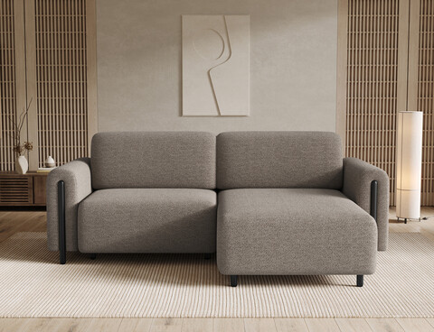 Coltar extensibil dreapta 3 locuri ELTAP, RT-BL-20ROY, Acossta, 244x154x95 cm, lemn/poliester, maro/negru