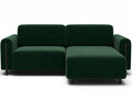 Coltar extensibil dreapta 3 locuri ELTAP, RT-BL-35AMO, Acossta, 244x154x95 cm, lemn/poliester, verde inchis/negru