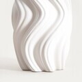 Vaza Salana, Homla, 16x15x26 cm, ceramica, alb