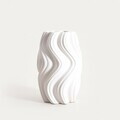 Vaza Salana, Homla, 16x15x26 cm, ceramica, alb
