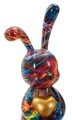 Decoratiune, Mauro Ferretti, Rabbit Psyco -A, 8x10x23 cm, polirasina, multicolor