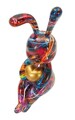 Decoratiune, Mauro Ferretti, Rabbit Psyco -A, 8x10x23 cm, polirasina, multicolor