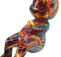 Decoratiune, Mauro Ferretti, Rabbit Psyco -B, 21.5x10x22 cm, polirasina, multicolor
