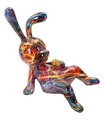 Decoratiune, Mauro Ferretti, Rabbit Psyco -B, 21.5x10x22 cm, polirasina, multicolor