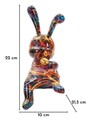 Decoratiune, Mauro Ferretti, Rabbit Psyco -B, 21.5x10x22 cm, polirasina, multicolor