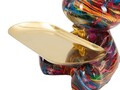 Decoratiune cu tava, Mauro Ferretti, Dog Psyco -A, 17x15x22.5 cm, polirasina, multicolor