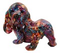Decoratiune, Mauro Ferretti, Dog Psyco, 20x14x16.5 cm, polirasina, multicolor