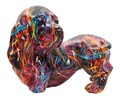 Decoratiune, Mauro Ferretti, Dog Psyco, 20x14x16.5 cm, polirasina, multicolor