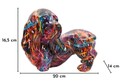 Decoratiune, Mauro Ferretti, Dog Psyco, 20x14x16.5 cm, polirasina, multicolor