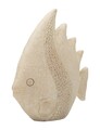 Decoratiune, Mauro Ferretti, Fish, 25.3x8.6x24.5 cm, polirasina, bej