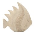 Decoratiune, Mauro Ferretti, Fish, 25.3x8.6x24.5 cm, polirasina, bej