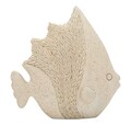 Decoratiune, Mauro Ferretti, Fish, 16.7x6.5x16.8 cm, polirasina, bej