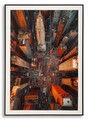 Tablou decorativ, Mauro Ferretti, New York -B, 72x102 cm, lemn de pin/canvas, multicolor