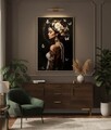 Tablou decorativ, Mauro Ferretti, Persian -B, 62x92 cm, lemn de pin/canvas, multicolor