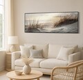 Tablou decorativ, Mauro Ferretti, Beach -A, 152x52 cm, lemn de pin/canvas, multicolor