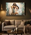 Tablou decorativ, Mauro Ferretti, Nativity, 122x82 cm, lemn de pin/canvas, multicolor