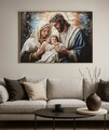 Tablou decorativ, Mauro Ferretti, Nativity, 102x72 cm, lemn de pin/canvas, multicolor