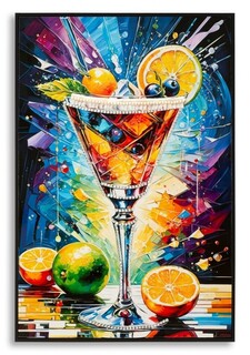 62x92 cm, Multicolor, Cocktail -A