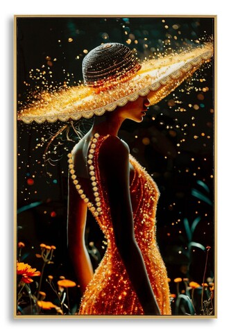 Tablou decorativ, Mauro Ferretti, Illumy -A, 62x92 cm, lemn de pin/canvas, multicolor