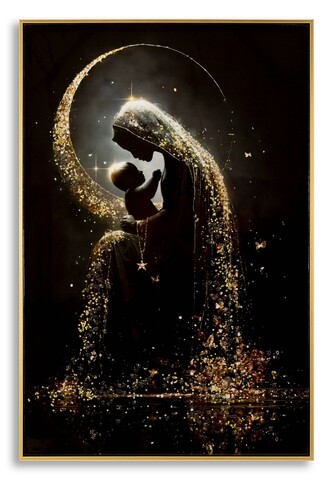 Tablou decorativ, Mauro Ferretti, Maternity -A, 60x90 cm, lemn de pin/canvas, multicolor