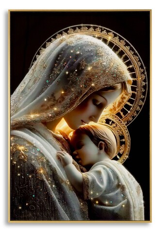 Tablou decorativ, Mauro Ferretti, Maternity -C, 60x90 cm, lemn de pin/canvas, multicolor