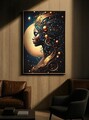 Tablou decorativ cu LED, Mauro Ferretti, Minerva -B, 60x90 cm, lemn de pin/canvas, multicolor