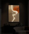 Tablou decorativ cu LED, Mauro Ferretti, Abstract -B, 80x120 cm, canvas/MDF, multicolor