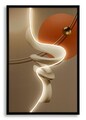 Tablou decorativ cu LED, Mauro Ferretti, Abstract -B, 80x120 cm, canvas/MDF, multicolor