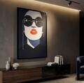 Tablou decorativ cu LED, Mauro Ferretti, Cecille, 80x120 cm, canvas/MDF, multicolor
