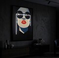 Tablou decorativ cu LED, Mauro Ferretti, Cecille, 80x120 cm, canvas/MDF, multicolor