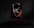 Tablou decorativ cu LED, Mauro Ferretti, Psyco -A, 60x90 cm, canvas/MDF, multicolor