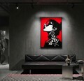 Tablou decorativ cu LED, Mauro Ferretti, Psyco -B, 60x90 cm, canvas/MDF, multicolor