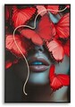 Tablou decorativ cu LED, Mauro Ferretti, Butterflies, 60x90 cm, canvas/MDF, multicolor