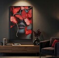 Tablou decorativ cu LED, Mauro Ferretti, Butterflies, 60x90 cm, canvas/MDF, multicolor