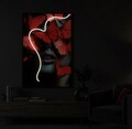 Tablou decorativ cu LED, Mauro Ferretti, Butterflies, 60x90 cm, canvas/MDF, multicolor