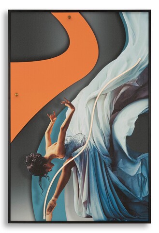 Tablou decorativ cu LED, Mauro Ferretti, Dancer, 60x90 cm, canvas/MDF, multicolor