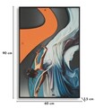 Tablou decorativ cu LED, Mauro Ferretti, Dancer, 60x90 cm, canvas/MDF, multicolor