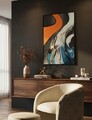 Tablou decorativ cu LED, Mauro Ferretti, Dancer, 60x90 cm, canvas/MDF, multicolor