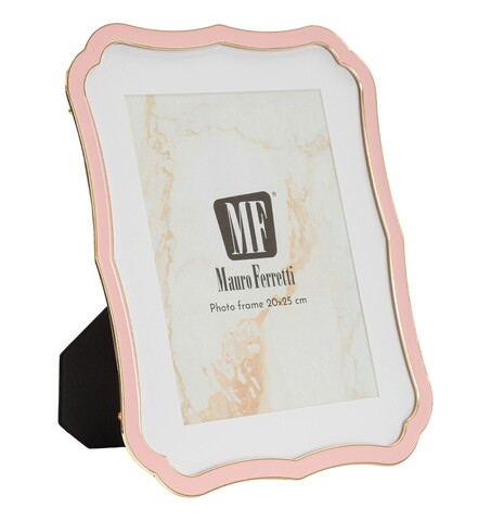 Rama foto, Mauro Ferretti, Margot, 20x25 cn, zinc/sticla, roz/auriu