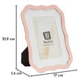 Rama foto, Mauro Ferretti, Margot, 15x20 cm, zinc/sticla, roz/auriu
